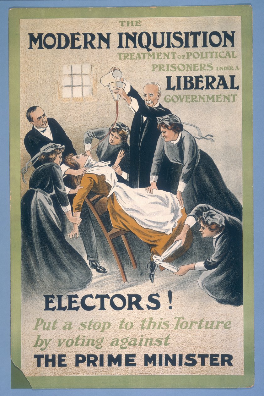 Eine suffragette Gefangene wird zwangsernährt von A Patriot