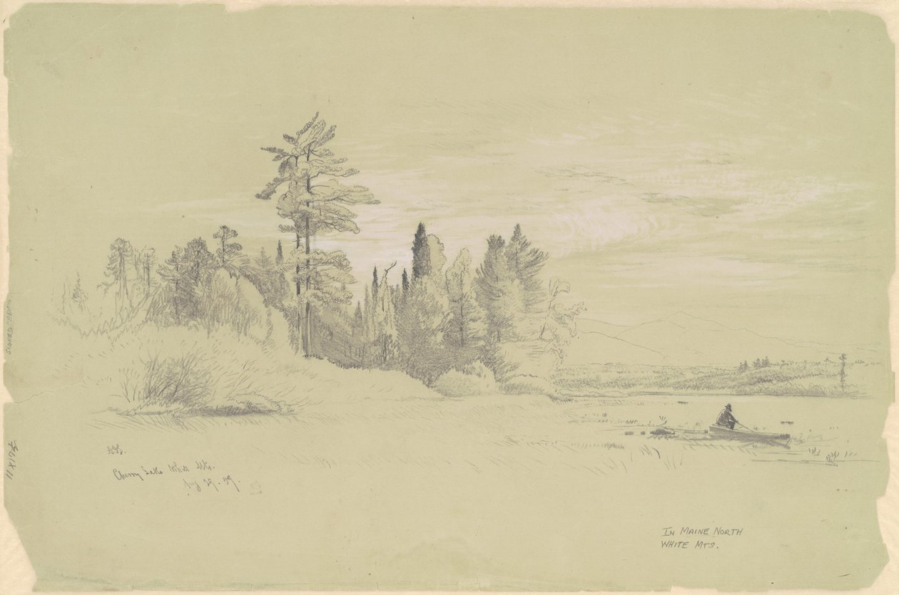 Cherry Lake, Weiße Berge von Aaron Draper Shattuck