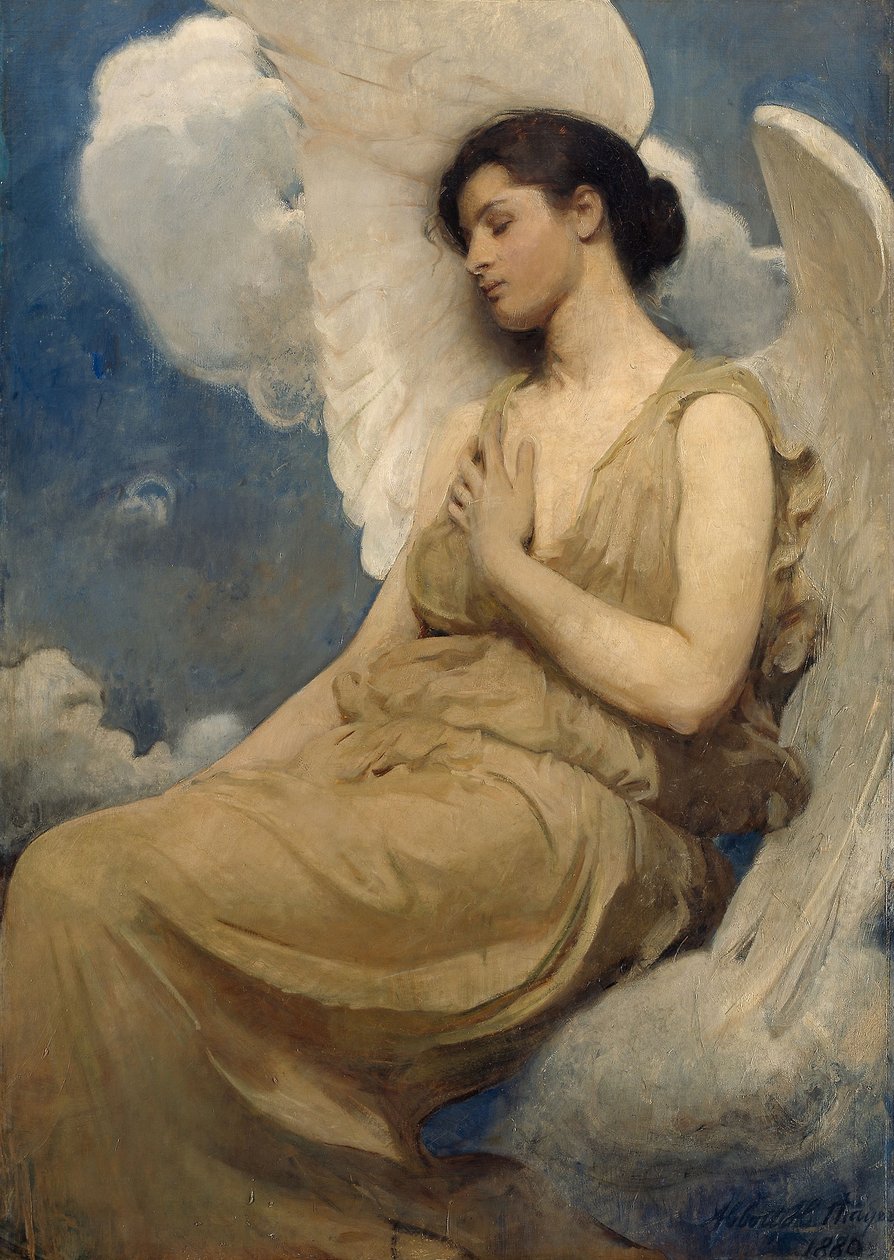 Geflügelte Figur von Abbott Handerson Thayer