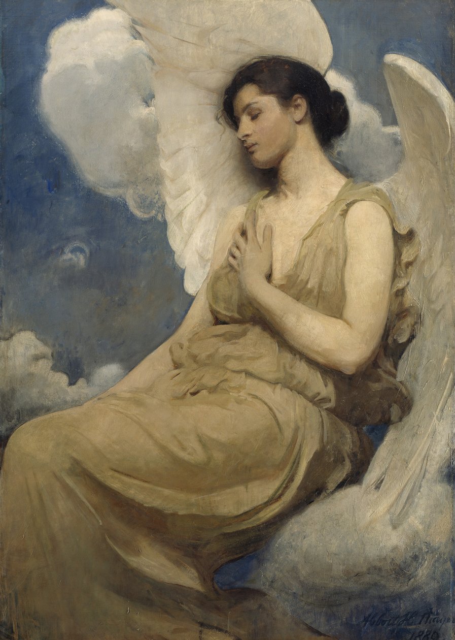 Geflügelte Figur von Abbott Handerson Thayer
