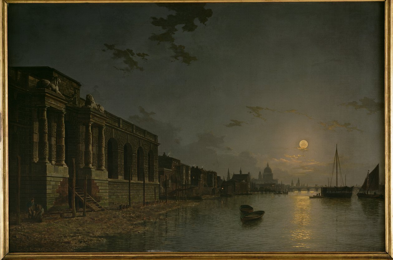 Ein Blick auf die Themse von Abraham Pether