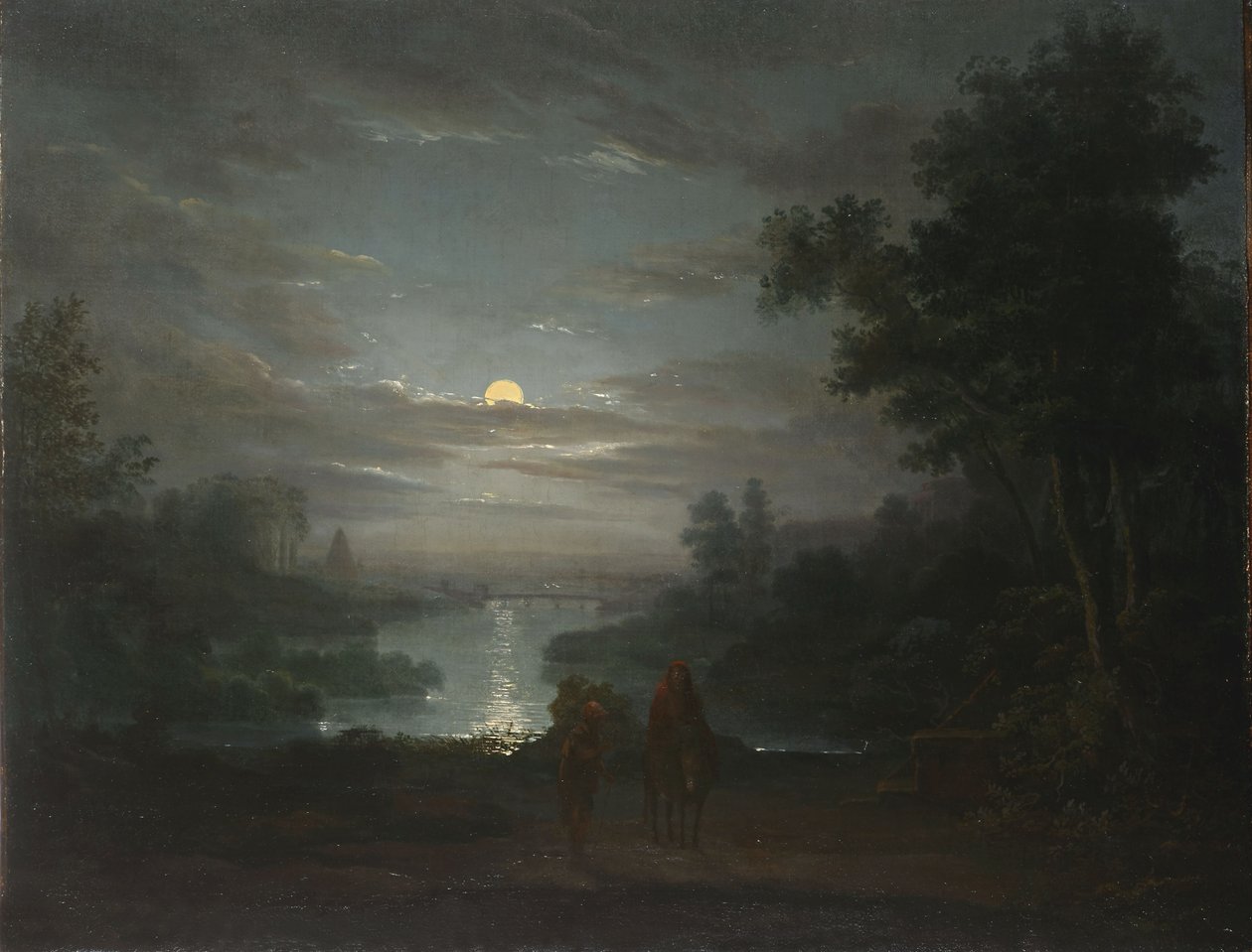 Ruhe auf der Flucht nach Ägypten von Abraham Pether
