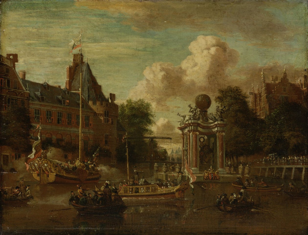 Die Ankunft der russischen Botschaft in Amsterdam, 29. August 1697 von Abraham Storck