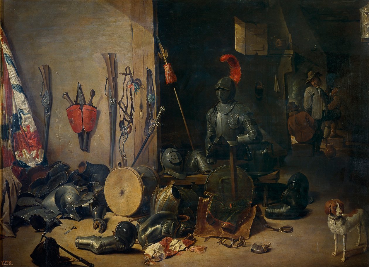Ein Wachraum von Abraham Teniers