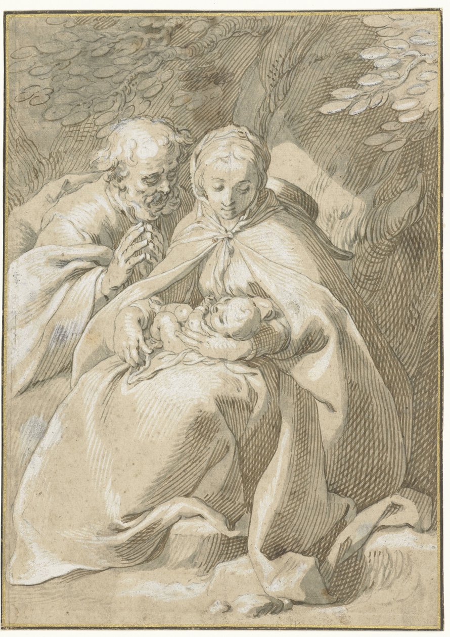 Die Heilige Familie von Abraham Bloemaert