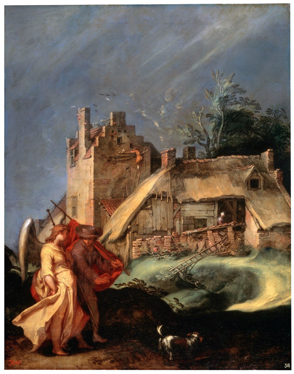 Landschaft mit Tobias und dem Engel, um 1610-1615 von Abraham Bloemaert