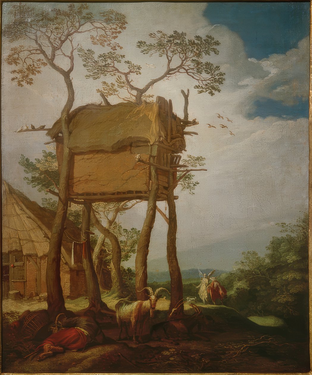 Landschaft mit Tobias und dem Engel von Abraham Bloemaert