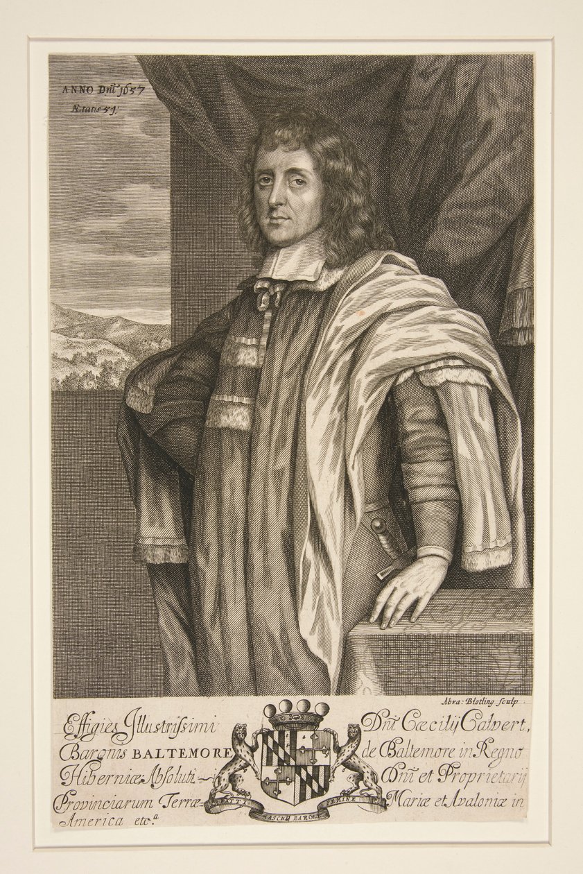 Cecilius Calvert, 2. Baron von Baltimore von Abraham Blooteling