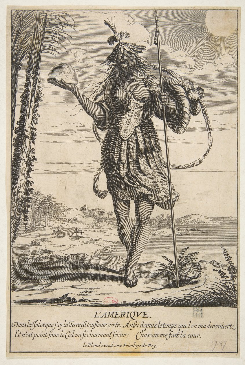 Amerika von Abraham Bosse