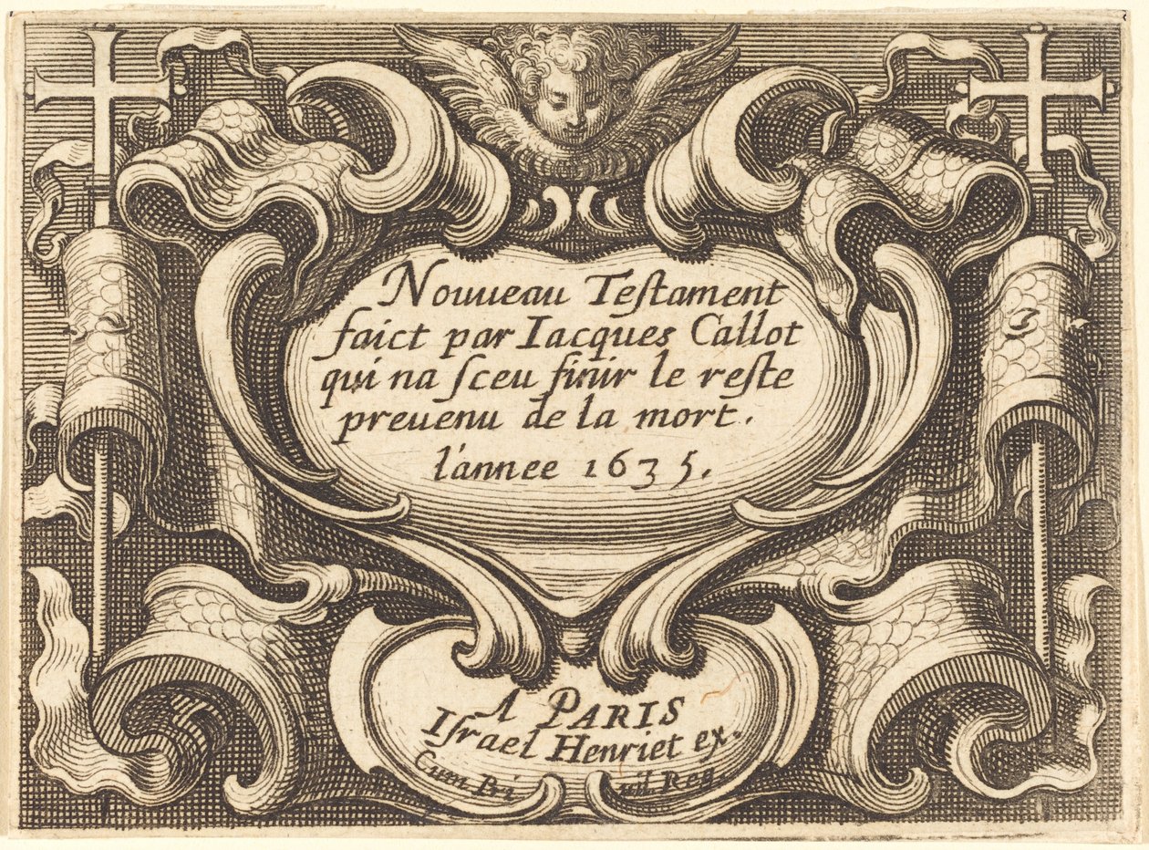 Frontispiz für Callots "Das Neue Testament" von Abraham Bosse