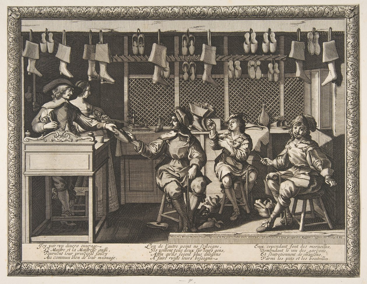 Der Schuster (Le Savetier) von Abraham Bosse