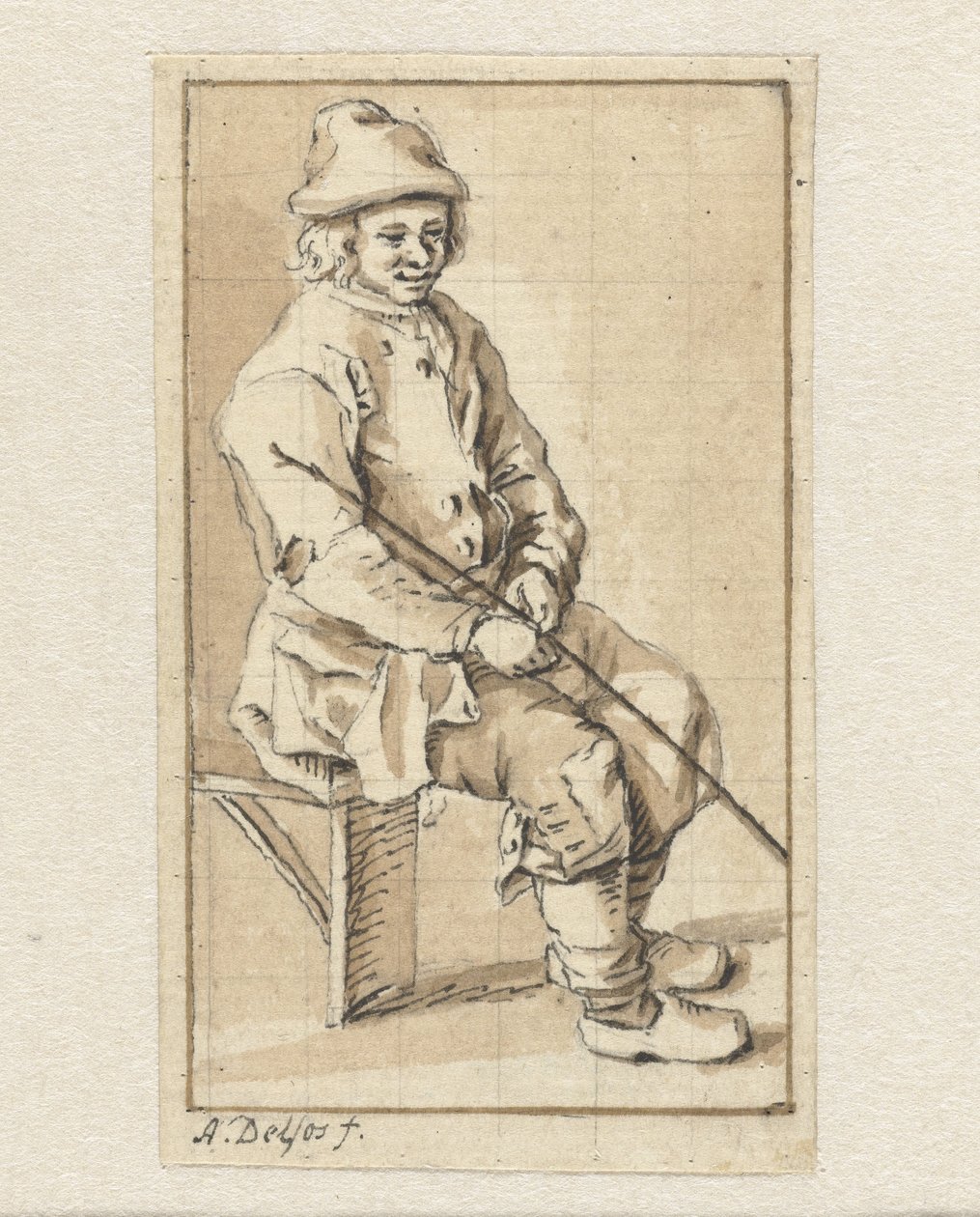 Sitzender Mann von Abraham Delfos