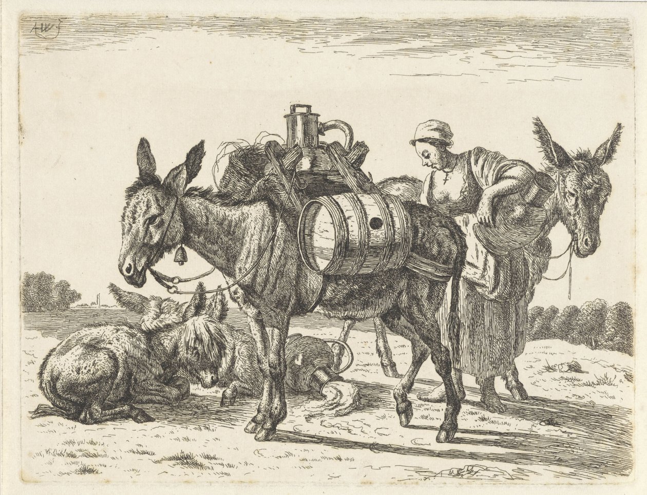 Packesel von Abraham Hendrik Winter