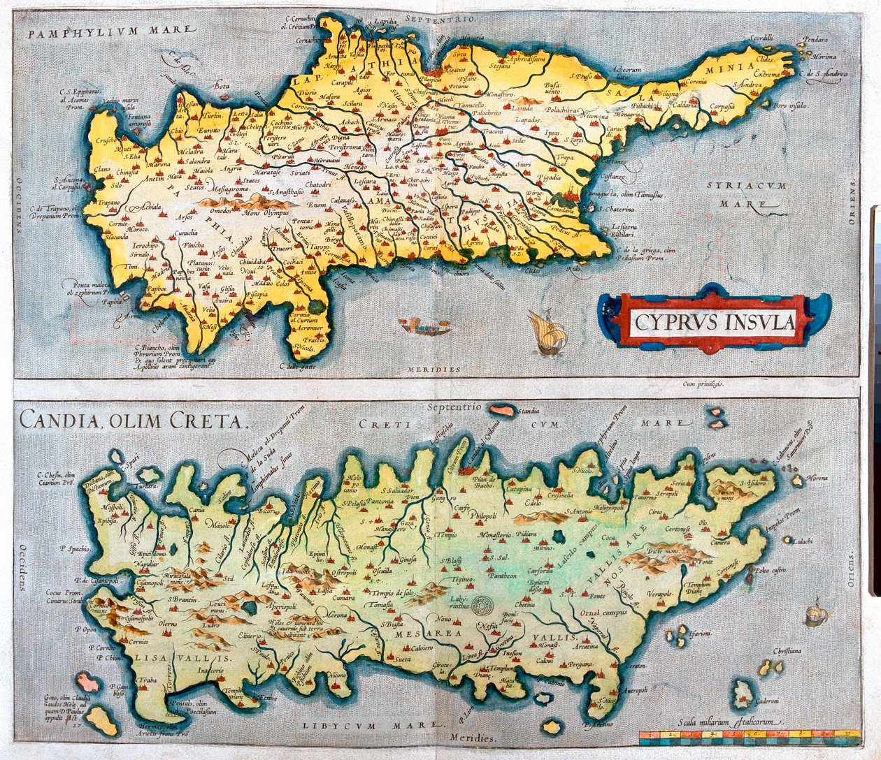 Zypern, Kreta, Zypern, Griechenland von Abraham Ortelius