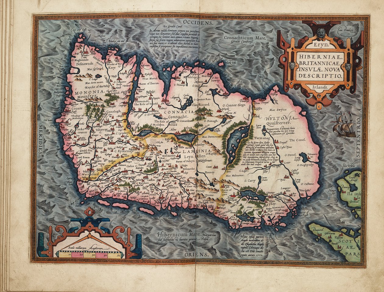 Neue Beschreibung von Irland, den Britischen Inseln von Abraham Ortelius