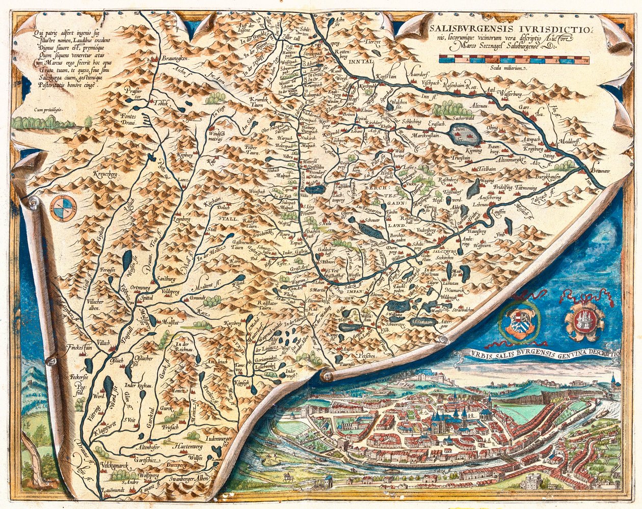 Salzburg, Österreich von Abraham Ortelius