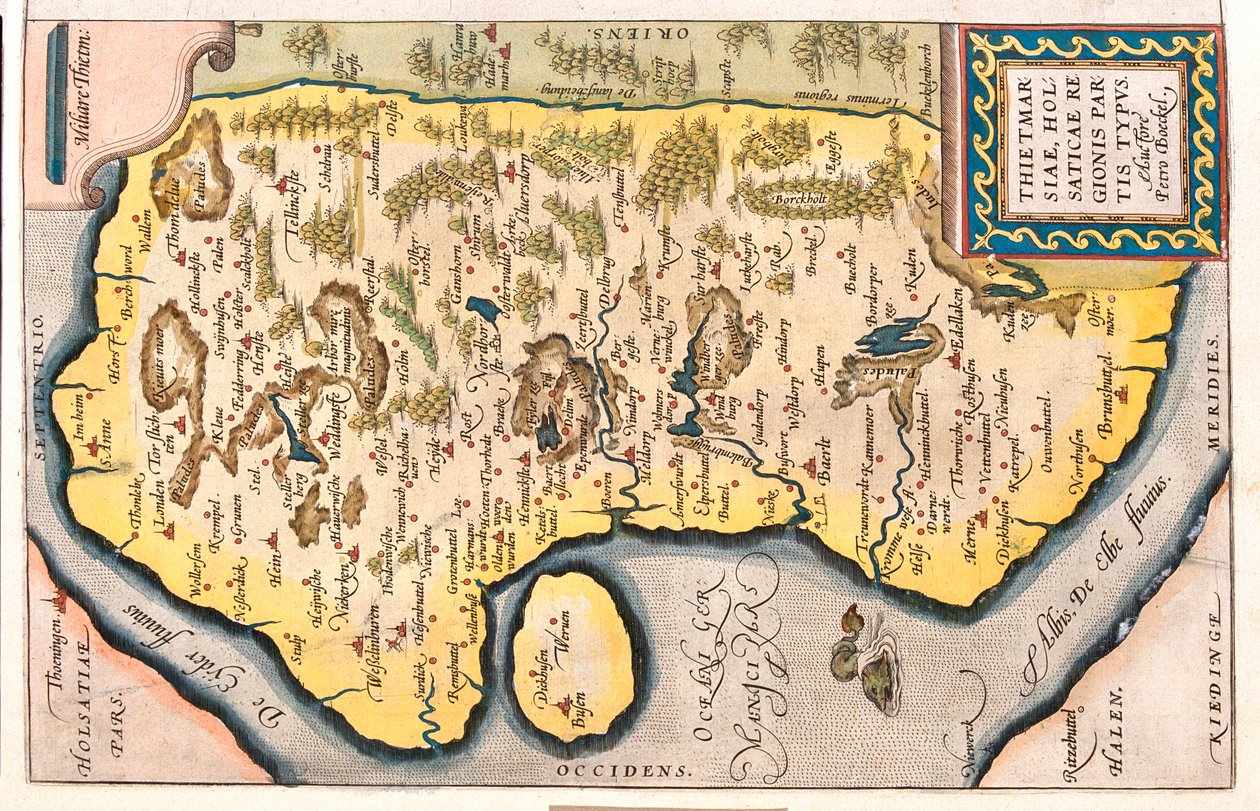 Schleswig-Holstein, Deutschland von Abraham Ortelius