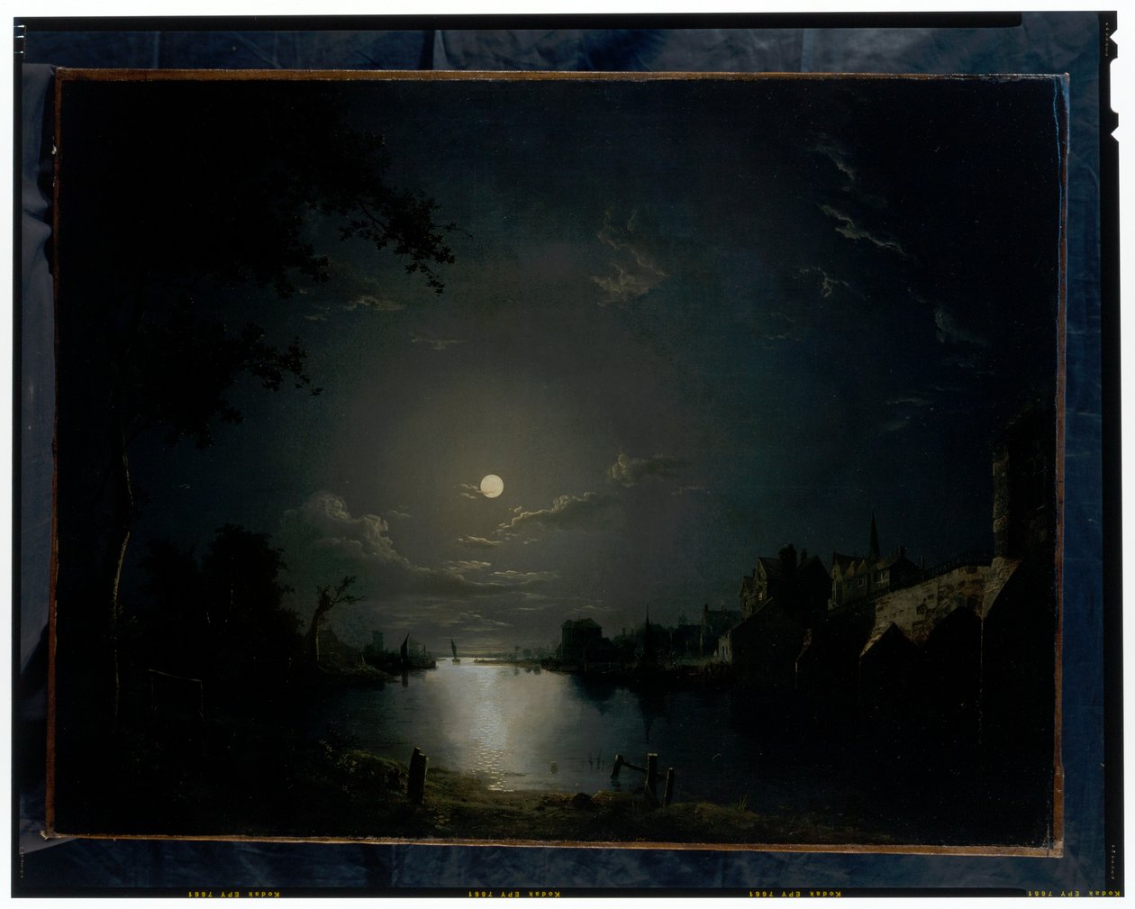 Flusslandschaft im Mondlicht von Abraham Pether