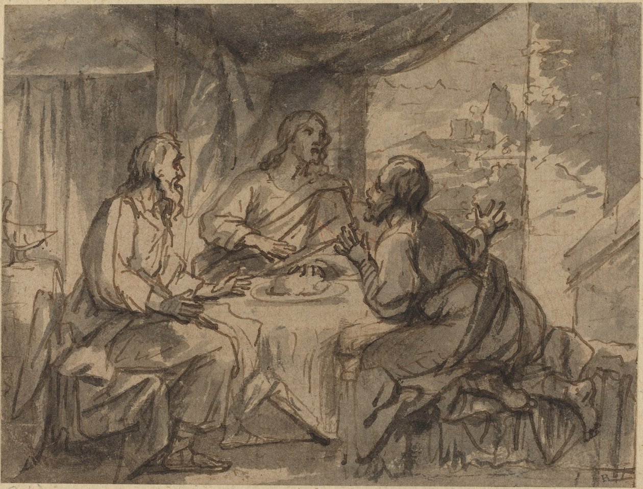 Das Abendmahl in Emmaus von Abraham van Diepenbeeck
