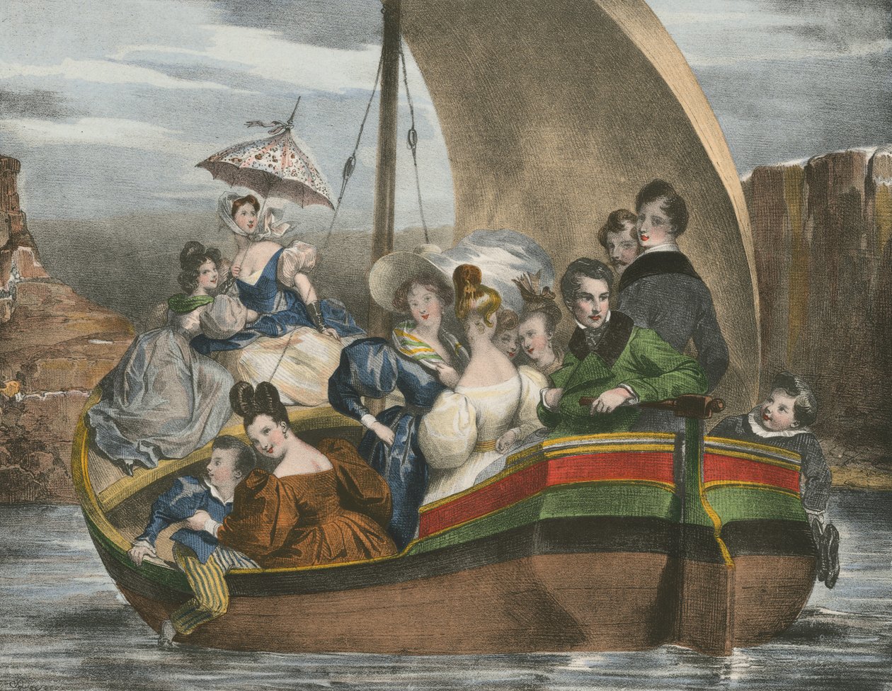 Spaziergang auf dem Wasser von Achille Devéria