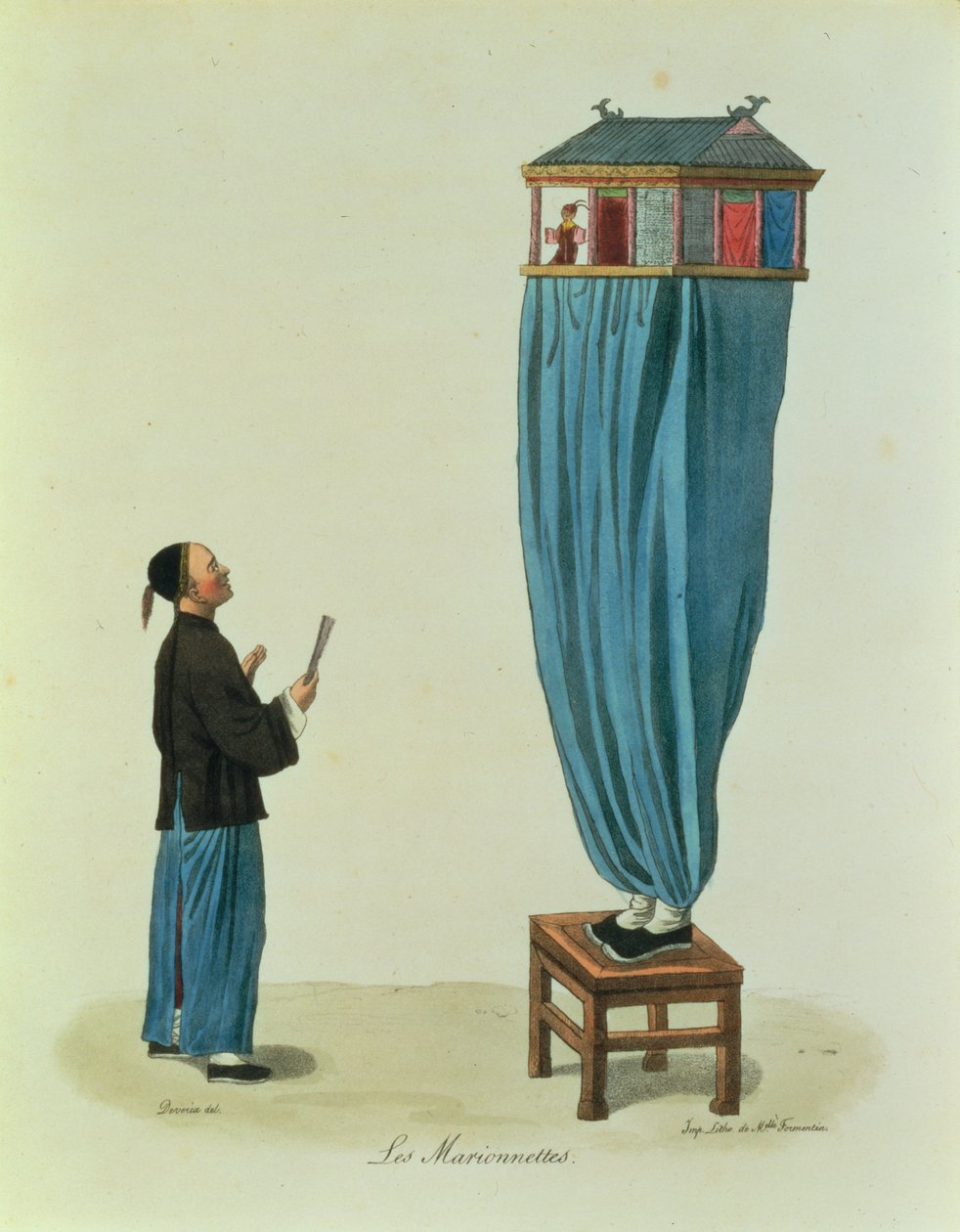 Die Puppen, graviert von Mlle. Formentin, veröffentlicht 1824-27 von Achille Devéria