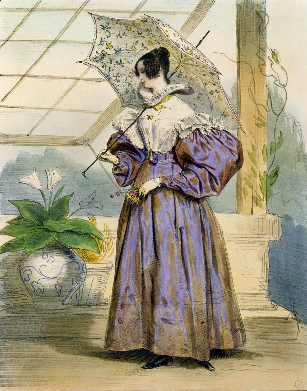 Drei am Nachmittag von Achille Devéria