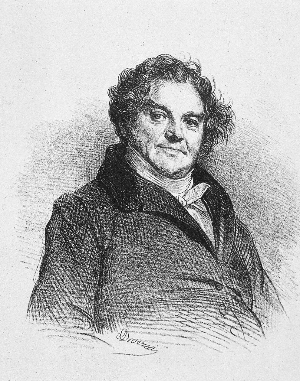 Porträt von Vidocq von Achille Devéria
