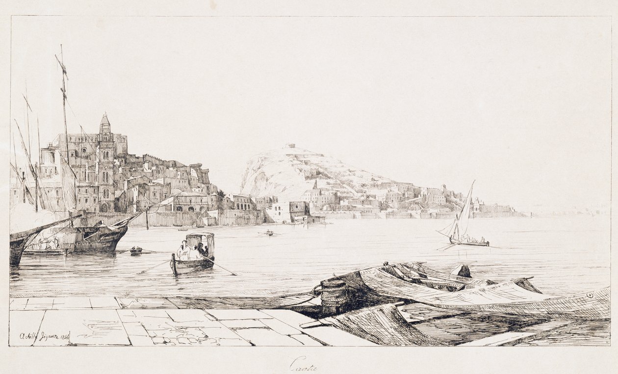 Hafen von Gaeta von Achille Gigante