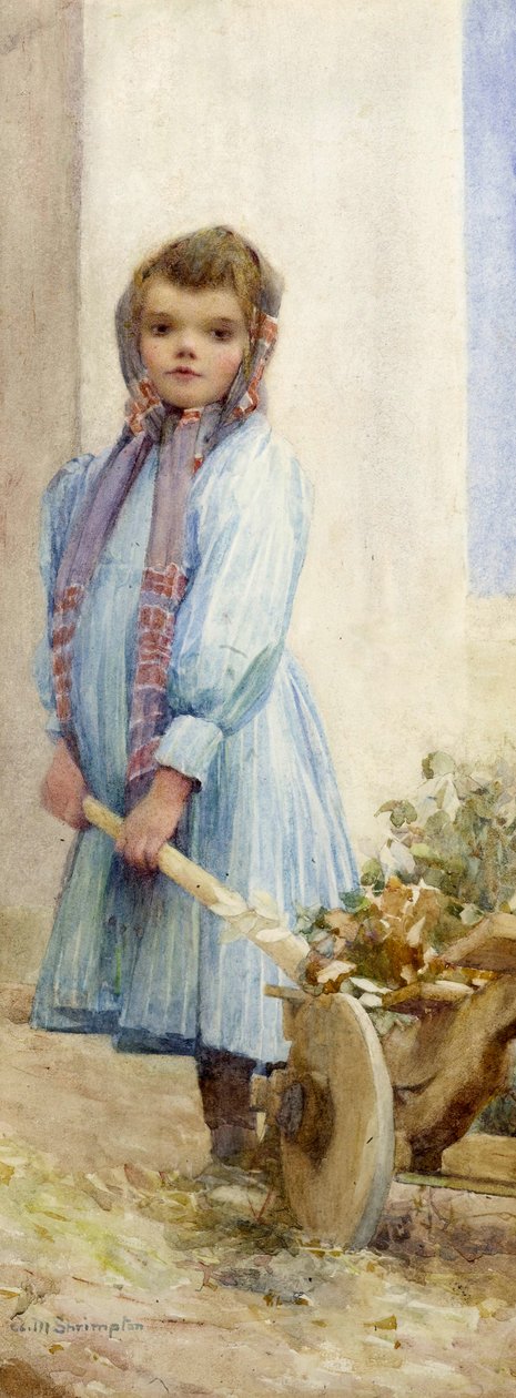 Ein italienisches Bauernmädchen, ca. 1900 von Ada M. Shrimpton