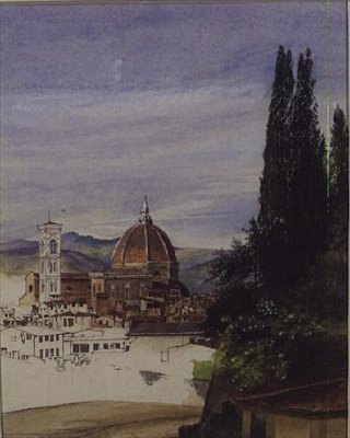 Florenz vom Boboli-Garten (unvollendet) von Ada Dundas
