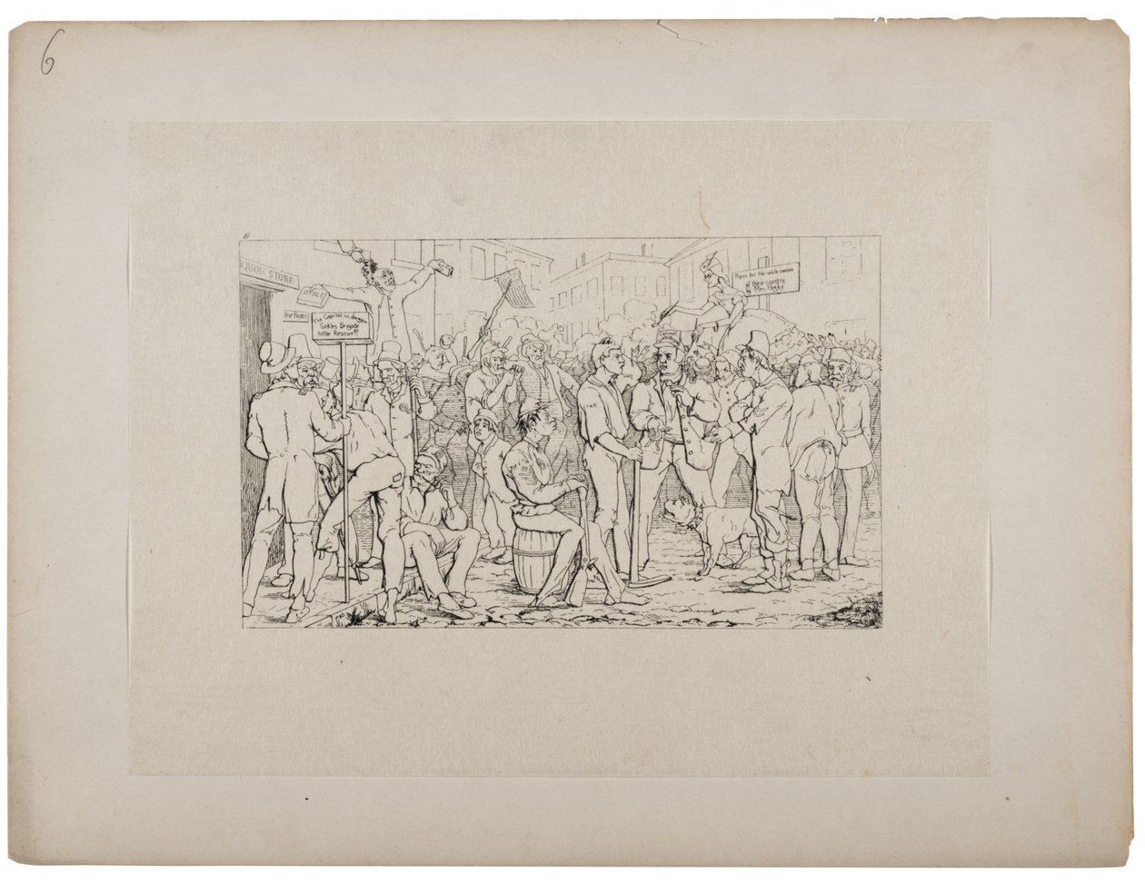 Anwerbung der Sickles Brigade, ca. 1880-90 von Adalbert John Volck