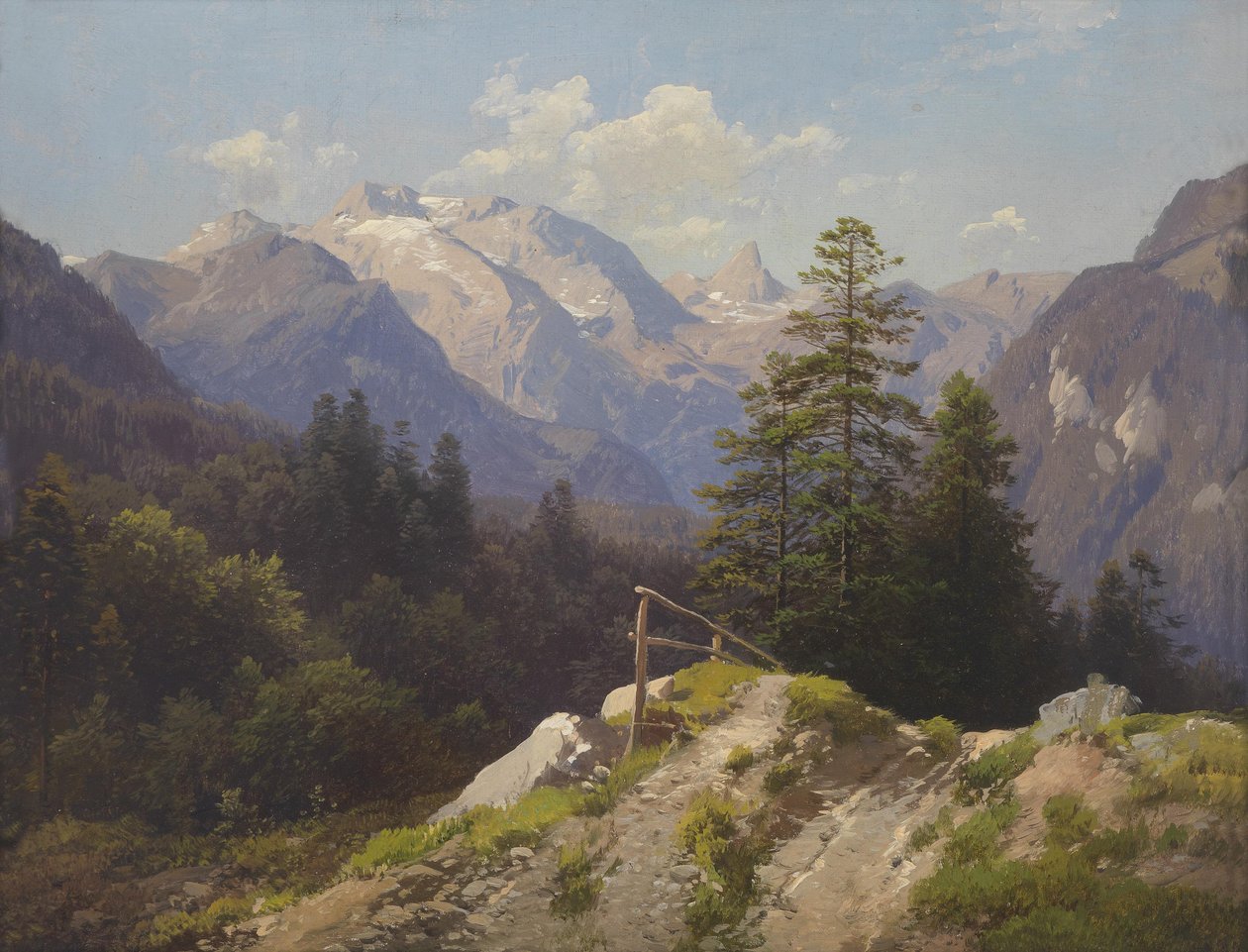 Prof. Waagen die ... Tauern von Berchtesgaden aus von Adalbert Waagen