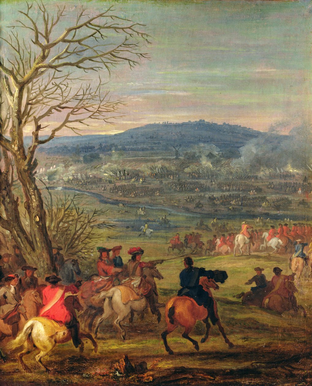 Ludwig XIV. (1638-1715) in der Schlacht bei Mount Cassel, 11. April 1677, um 1678 von Adam Frans van der Meulen