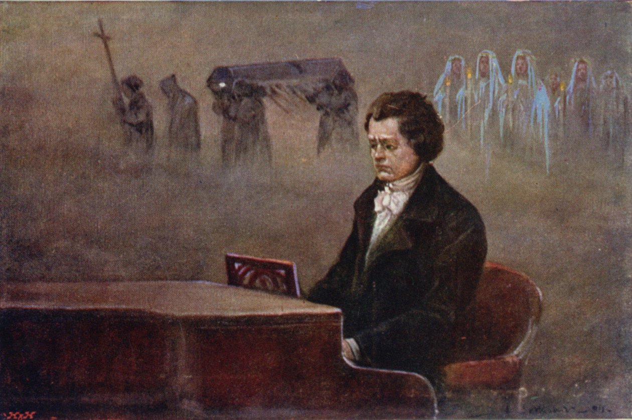 Die Vision von Beethoven, ca. 1910 von Adam Setkowicz