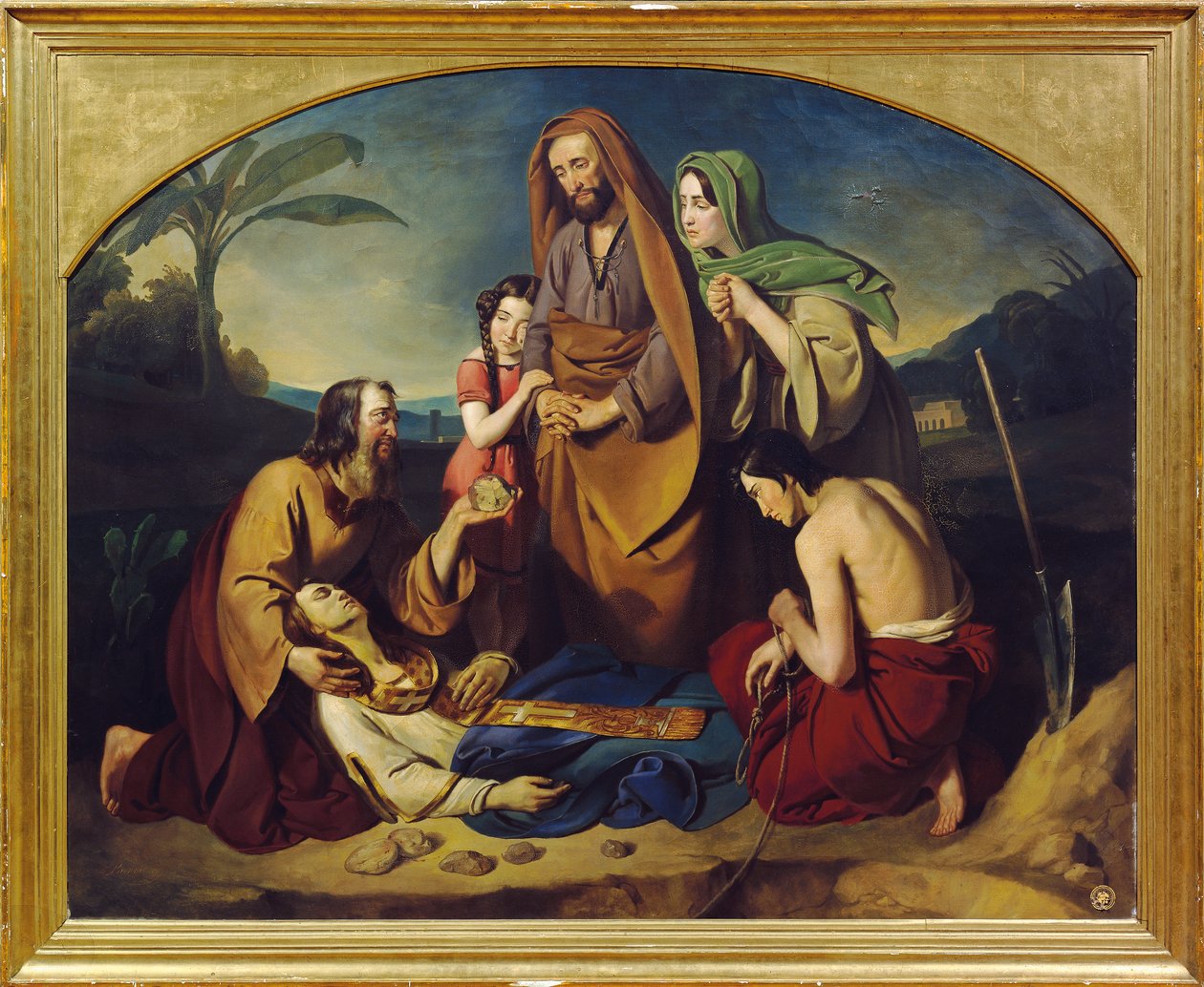 Die Beerdigung des heiligen Stephanus von Adam Brenner