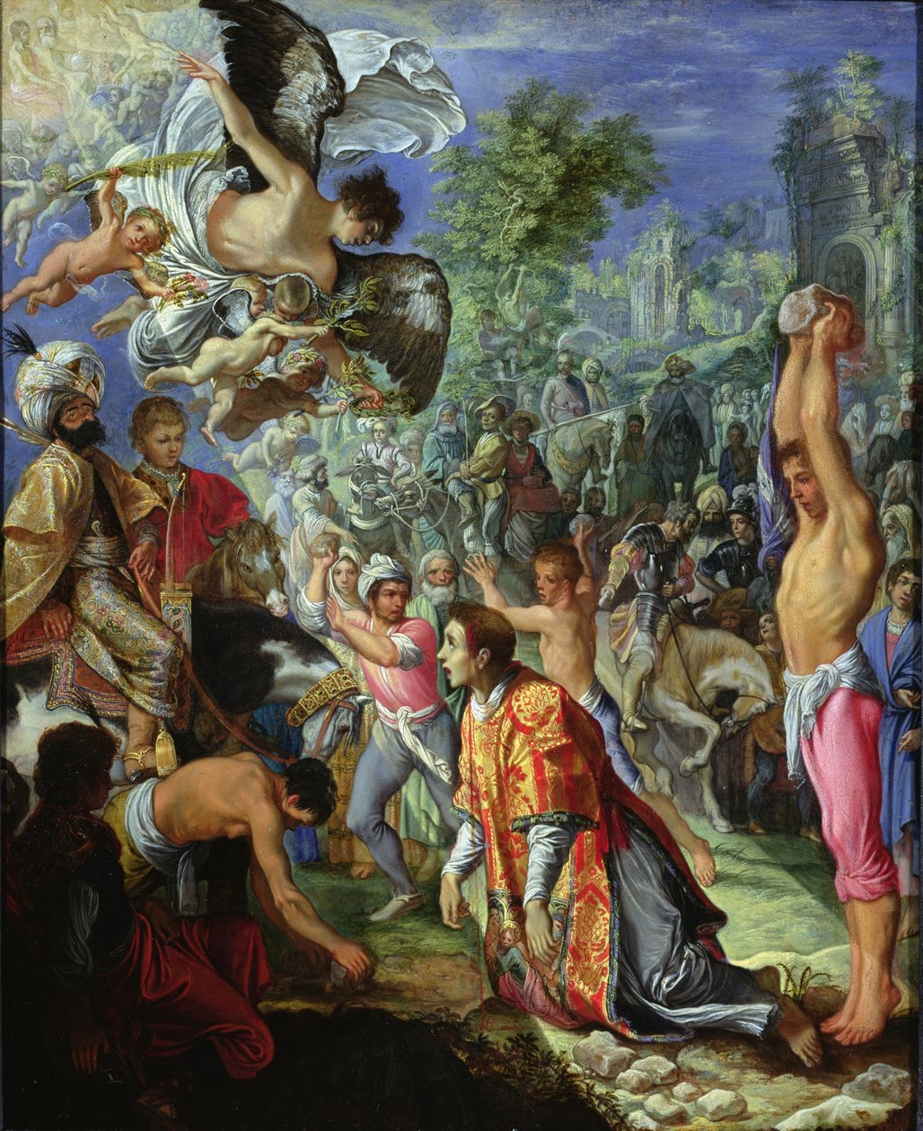 Die Steinigung des heiligen Stephanus von Adam Elsheimer