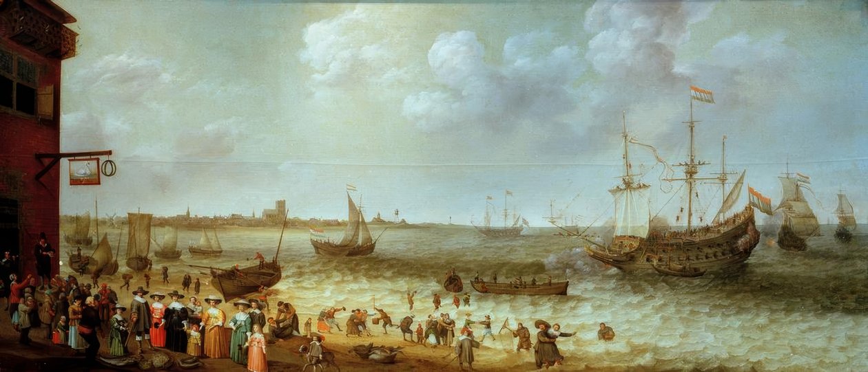 Die Maas bei Den Briel von Adam Willarts