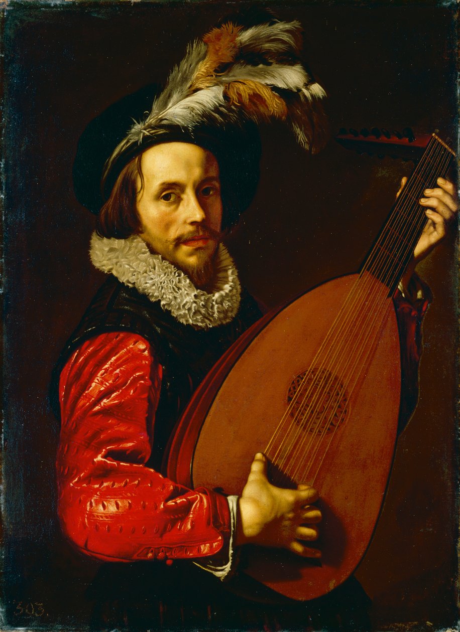 Der Lautenspieler von Adam de Coster