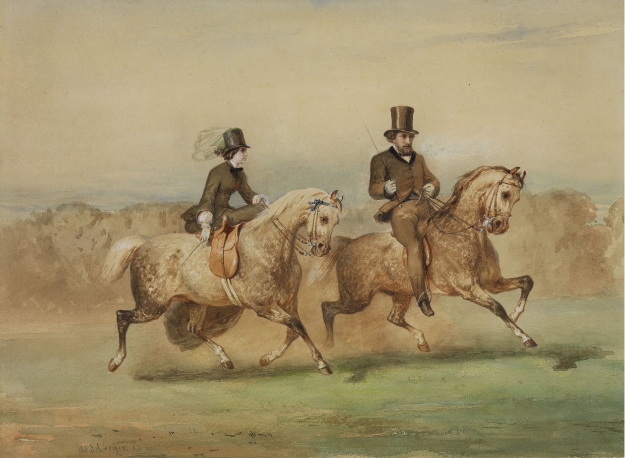 Reiterpaar von Adolf Schreyer