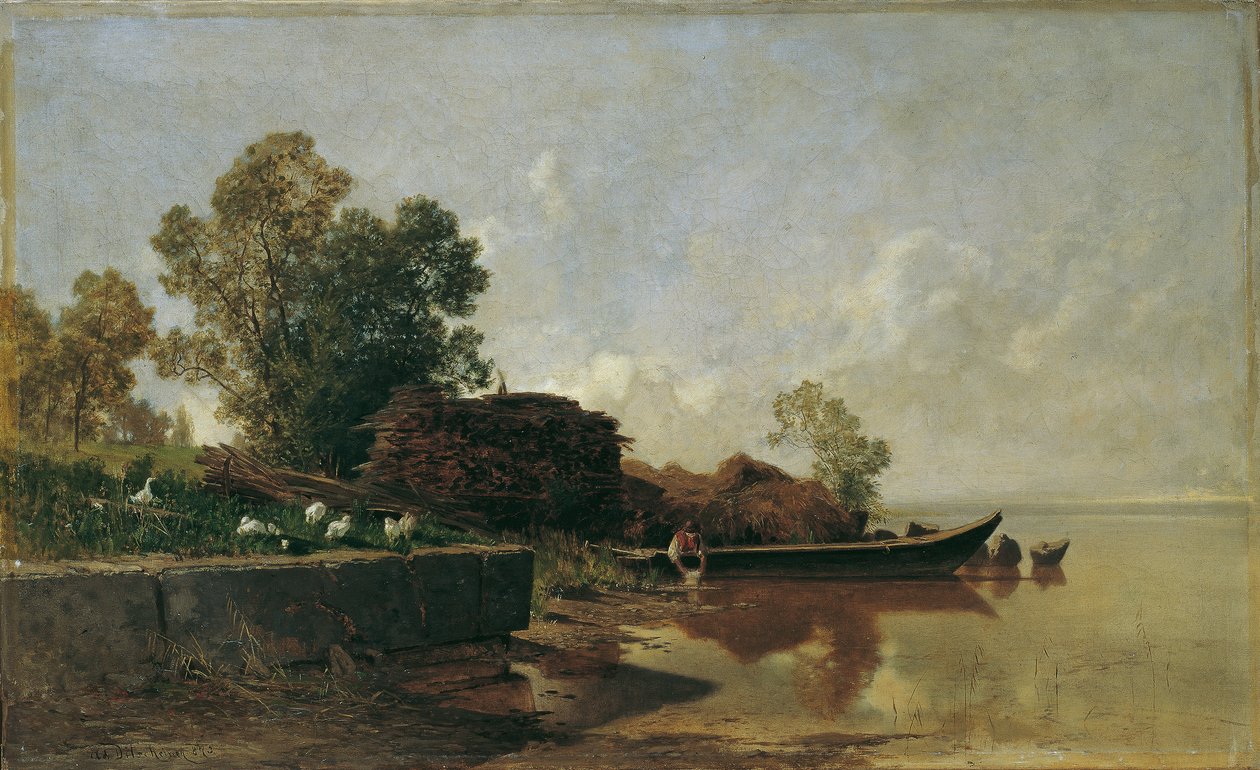 Die Fraueninsel im Chiemsee von Adolf Gustav Ditscheiner