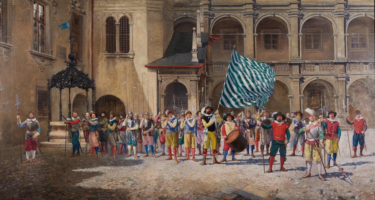 Landsknecht und Fähnrich von Adolf Pirsch