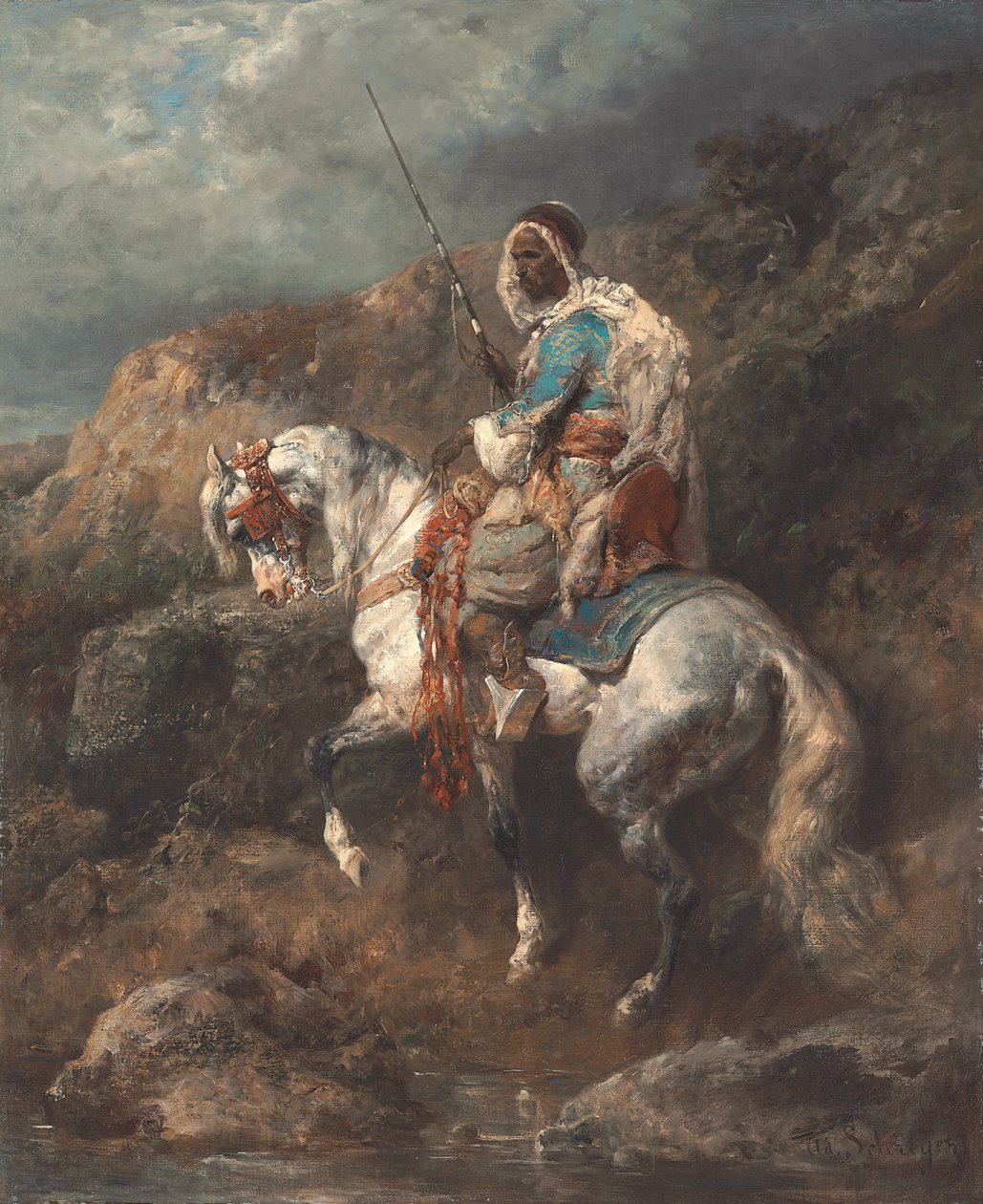 Arabischer Reiter von Adolf Schreyer