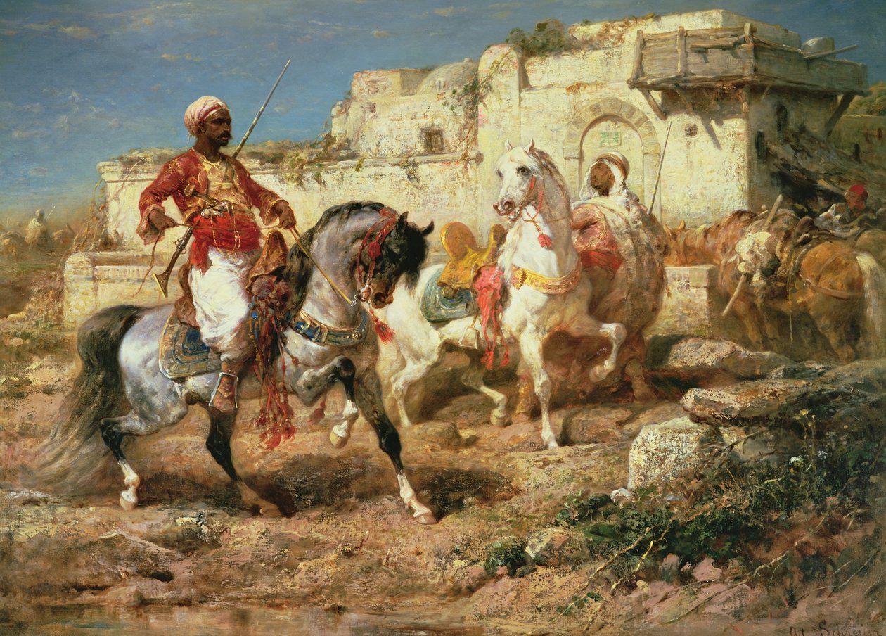 Arabische Reiter von Adolf Schreyer
