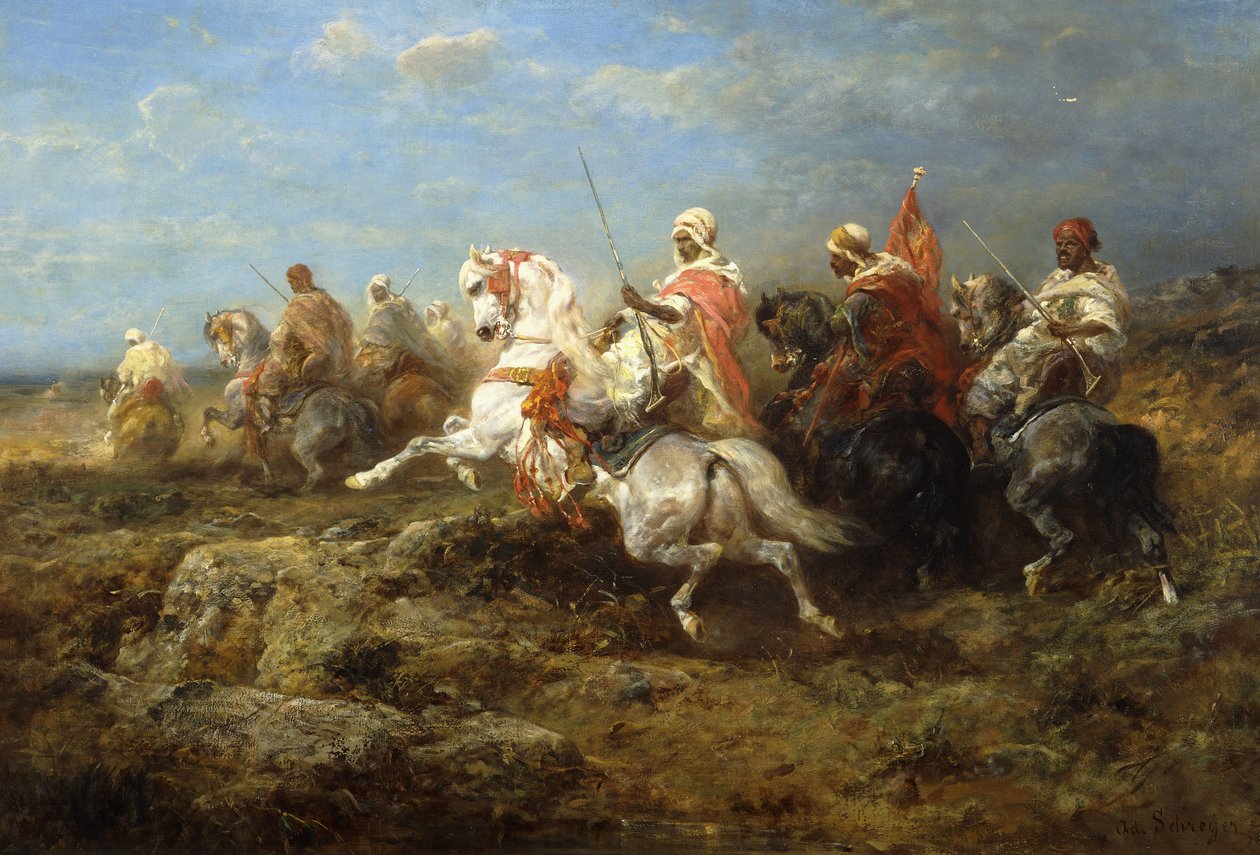 Arabische Patrouille von Adolf Schreyer