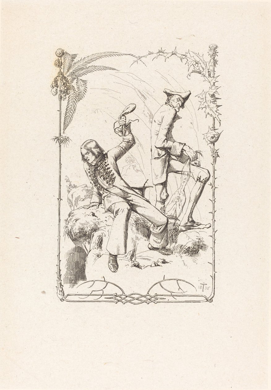 Peter Schlemihl mit dem Geldsack von Adolf Schrodter