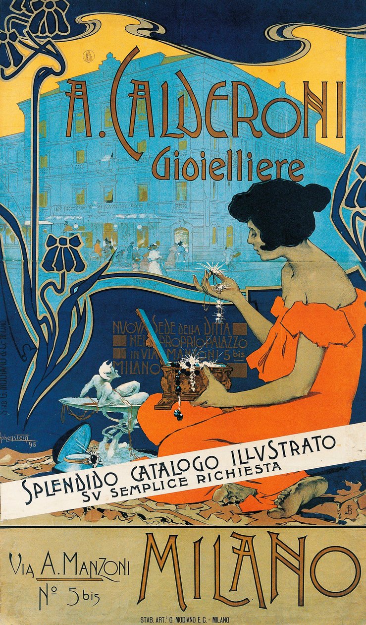 A Calderoni Gioielliere, Mailand von Adolfo Hohenstein