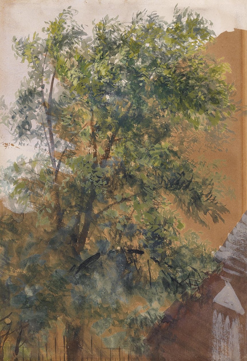 Blick aus dem Atelierfenster in der Marienstraße von Adolph Menzel