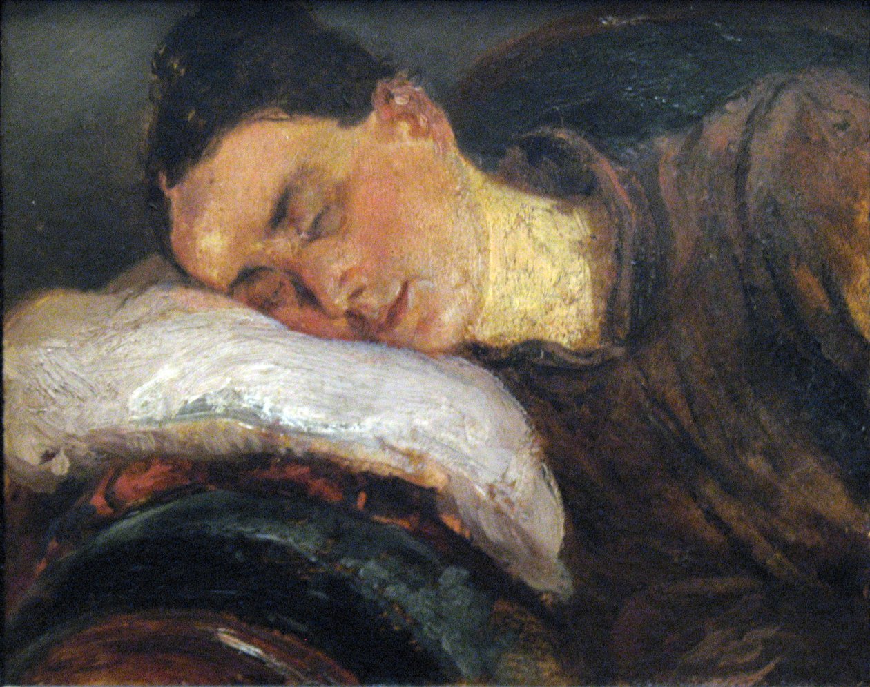 Schlafende Frau von Adolph Menzel