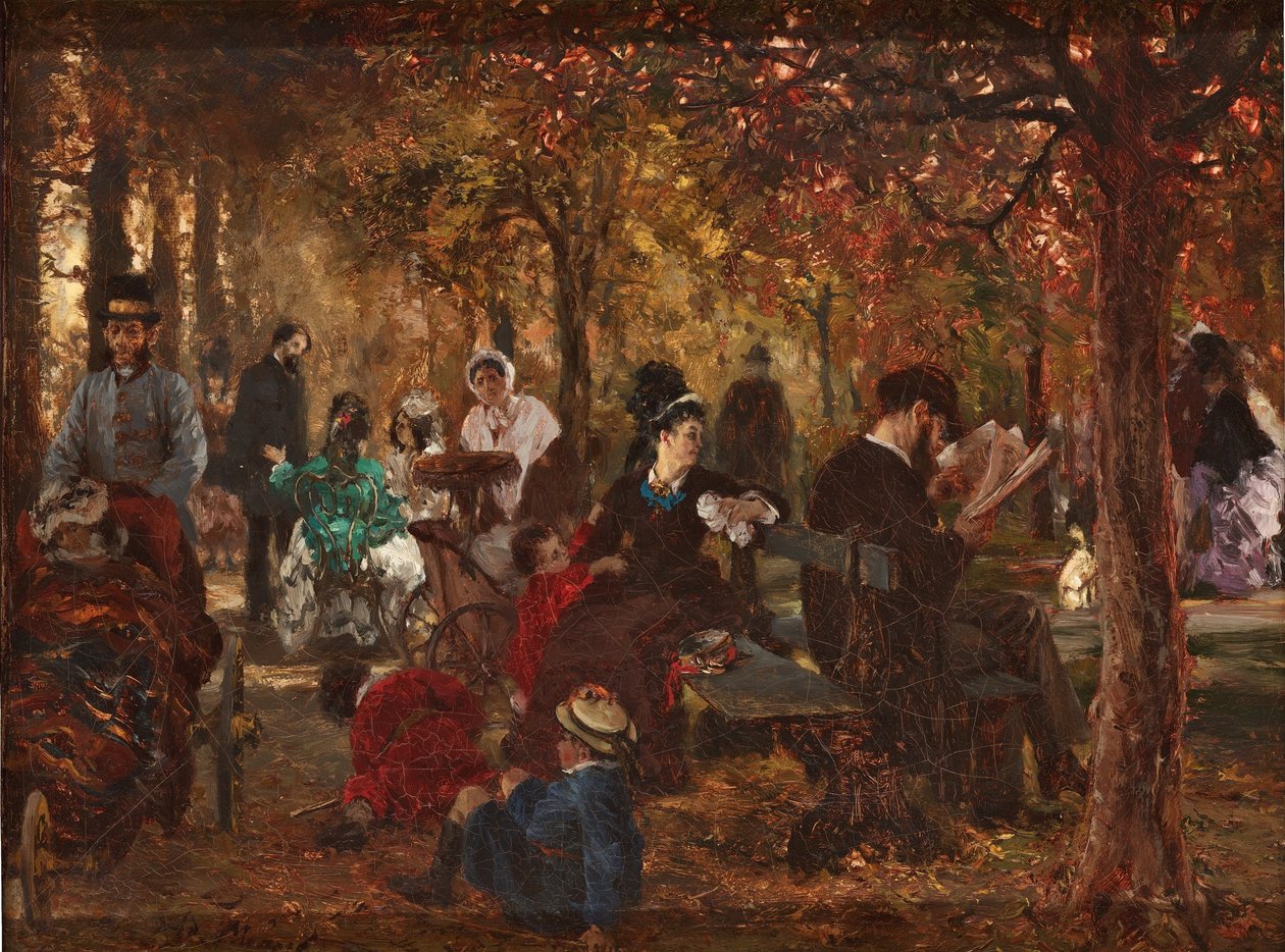 Im Luxemburger Garten von Adolph Menzel