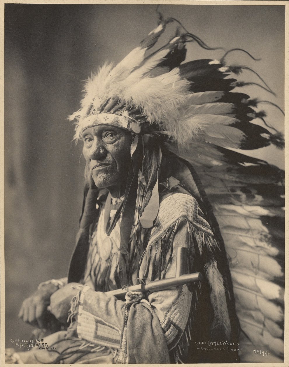 Häuptling Little Wound, Ogalalla Sioux von Adolph F. Muhr